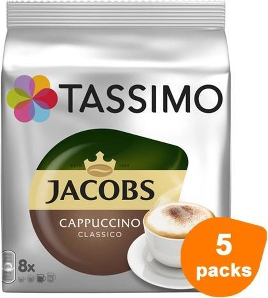 Tassimo - Jacobs Cappuccino Classico - 5x 8 T-Discs 3 Tassimo - Jacobs Cappuccino Classico - 5x 8 T-Discs