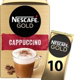 Nescafé Gold Cappuccino Oploskoffie - Ongezoet - 6 Doosjes à 10 Zakjes -Koffieproducten 1110x1200