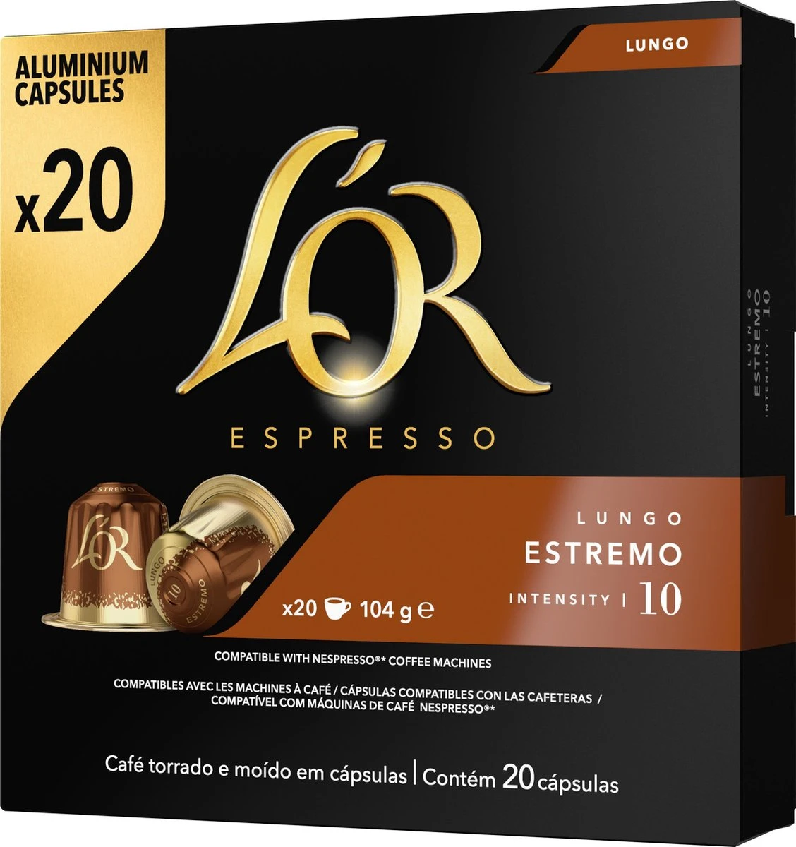 L'OR Lungo Estremo (10) - 10 X 20 Koffiecups 11 L'OR Lungo Estremo (10) - 10 X 20 Koffiecups - Afbeelding 9