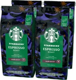 Starbucks Espresso Dark Roast Koffiebonen - 4 Zakken à 450 Gram