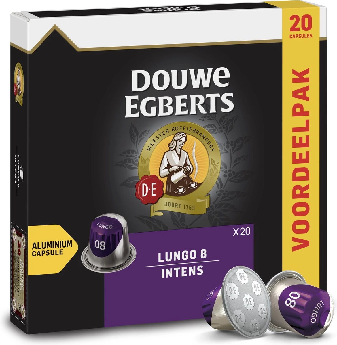 Douwe Egberts Lungo Intens Koffiecups - Intensiteit 8/12 - 10 X 20 Capsules 10 Douwe Egberts Lungo Intens Koffiecups - Intensiteit 8/12 - 10 X 20 Capsules - Afbeelding 9