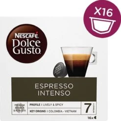 Nescafé Dolce Gusto Espresso Intenso Cups - 3 X 16 Stuks 10 Nescafé Dolce Gusto Espresso Intenso Cups - 3 X 16 Stuks -Koffieproducten 1197x1200 1