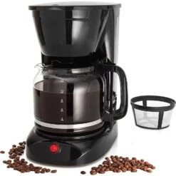 Koffieproducten -Koffieproducten 12 Cup Countertop Drip Coffee Maker Programmable Coffee Machine for 8 10 People2C Easy to Clean 1