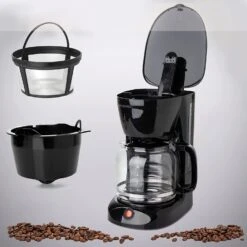 12-Cup Countertop Drip Coffee Maker - Programmable Coffee Machine For 8-10 People, Easy To Clean -Koffieproducten 12 Cup Countertop Drip Coffee Maker Programmable Coffee Machine for 8 10 People2C Easy to Clean 2