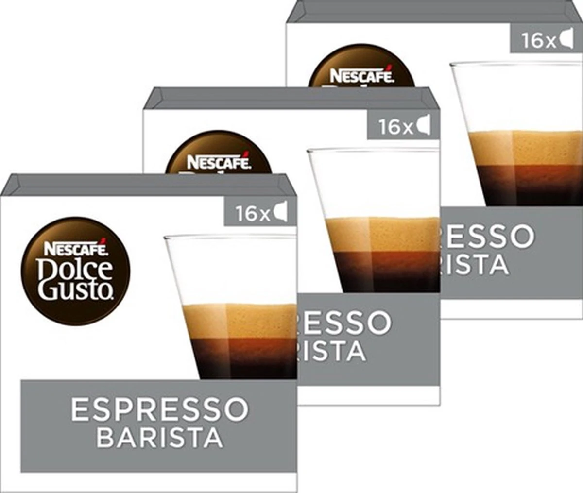 Nescafé Dolce Gusto Ristretto Barista Capsules - 48 Koffiecups 3 Nescafé Dolce Gusto Ristretto Barista Capsules - 48 Koffiecups