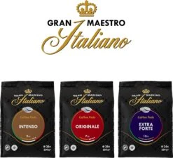 Gran Maestro Italiano – Extra Forte - Koffiepads - Senseo Compatibel Pads – Krachtig En Karakteristiek - 6 X 36 Pads -Koffieproducten 1200x1094 2