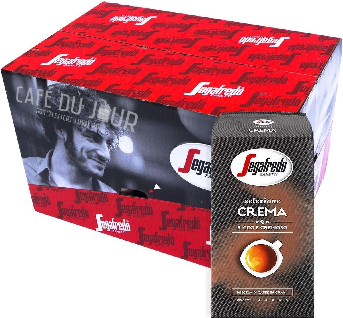 Segafredo Selezione Crema Koffiebonen - 8 X 1 Kg 2 Segafredo Selezione Crema Koffiebonen - 8 X 1 Kg