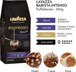 Lavazza Espresso Barista Intenso Koffiebonen - 500 Gram X4 -Koffieproducten 1200x1148