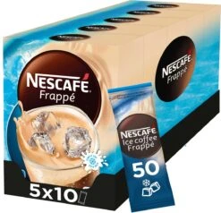 Nescafé Frappé Oploskoffie - 5 Doosjes à 10 Zakjes 9 Nescafé Frappé Oploskoffie - 5 Doosjes à 10 Zakjes -Koffieproducten 1200x1156