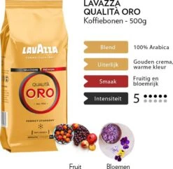 Lavazza Qualità Oro Koffiebonen 6 X 500g 12 Lavazza Qualità Oro Koffiebonen 6 X 500g -Koffieproducten 1200x1170 1