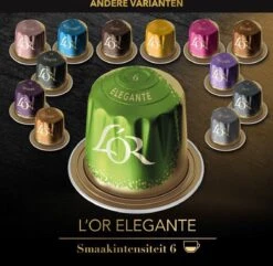 L'OR Lungo Elegante Koffiecups - Intensiteit 6/12 - 10 X 20 Capsules 23 L'OR Lungo Elegante Koffiecups - Intensiteit 6/12 - 10 X 20 Capsules -Koffieproducten 1200x1173 14