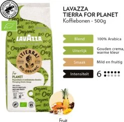 Lavazza Tierra For Planet Biologische Koffiebonen - 500 Gram X4 11 Lavazza Tierra For Planet Biologische Koffiebonen - 500 Gram X4 -Koffieproducten 1200x1179 2