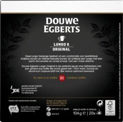 Douwe Egberts Lungo Original Koffiecups - Intensiteit 6/12 - 10 X 20 Capsules 13 Douwe Egberts Lungo Original Koffiecups - Intensiteit 6/12 - 10 X 20 Capsules -Koffieproducten 1200x1184 2