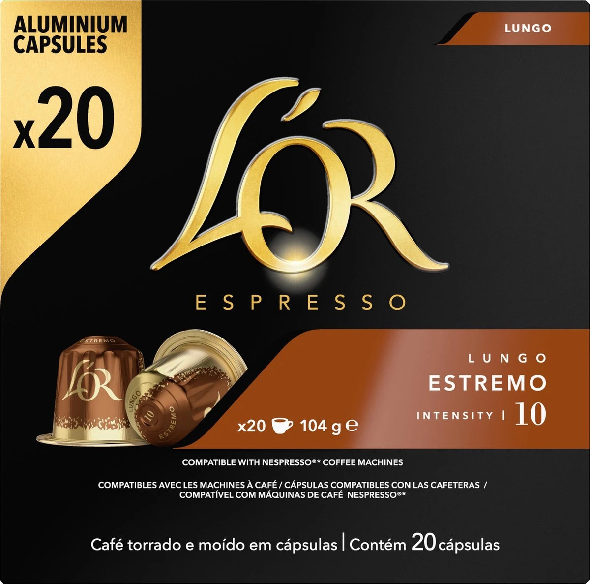 L'OR Lungo Estremo (10) - 10 X 20 Koffiecups 12 L'OR Lungo Estremo (10) - 10 X 20 Koffiecups - Afbeelding 10