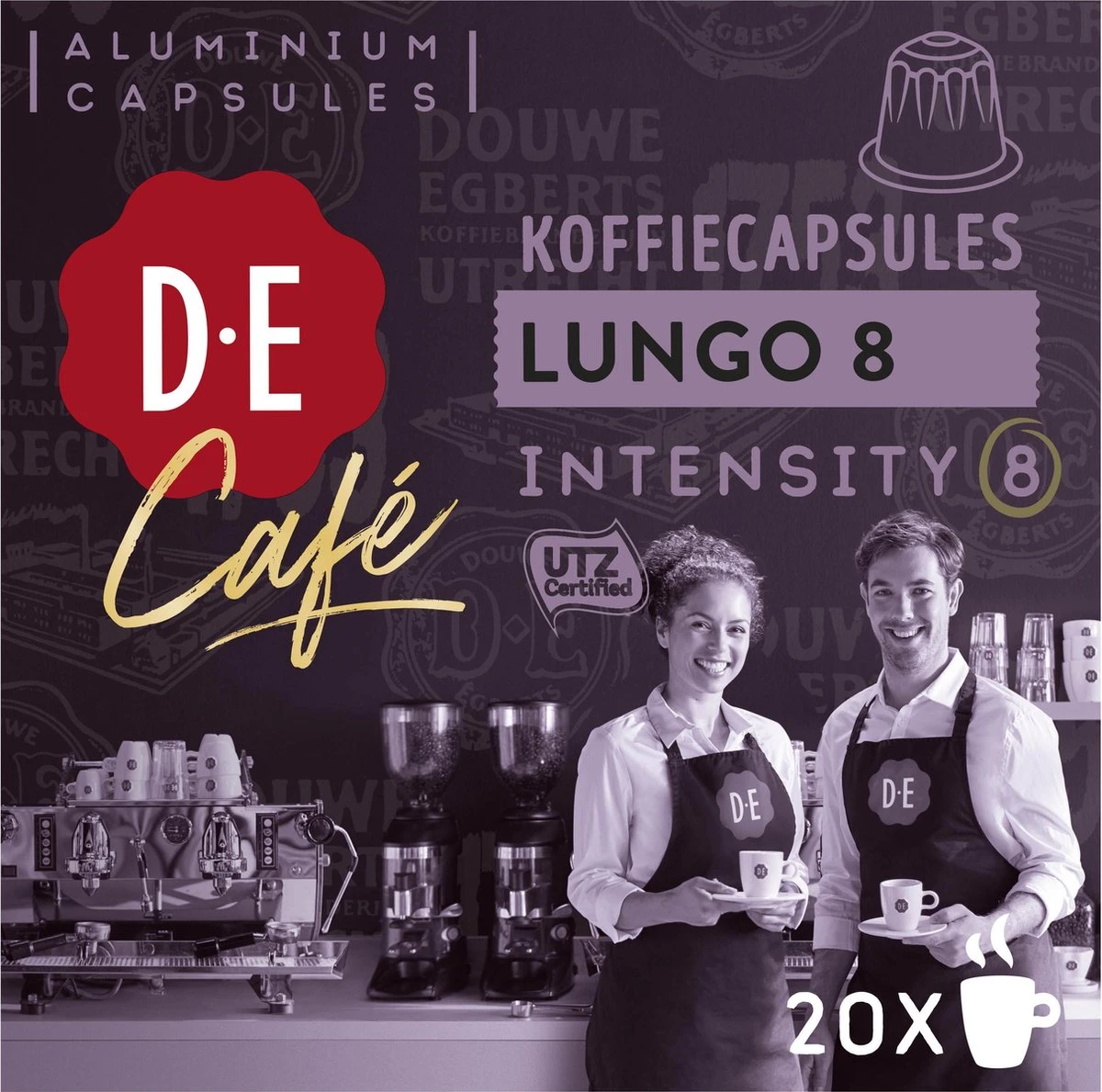 Douwe Egberts D.E Café Lungo Koffiecups - Intesiteit 8/12 - 10 X 20 Capsules 11 Douwe Egberts D.E Café Lungo Koffiecups - Intesiteit 8/12 - 10 X 20 Capsules - Afbeelding 9