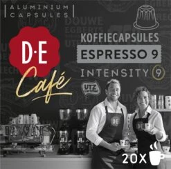 Douwe Egberts D.E Café Espresso Koffiecups - Intensiteit 9/12 - 10 X 20 Capsules 17 Douwe Egberts D.E Café Espresso Koffiecups - Intensiteit 9/12 - 10 X 20 Capsules -Koffieproducten 1200x1190 1