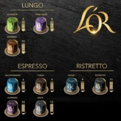 L'OR Lungo Profondo Koffiecups - Intensiteit 8/12 - 10 X 10 Capsules 18 L'OR Lungo Profondo Koffiecups - Intensiteit 8/12 - 10 X 10 Capsules -Koffieproducten 1200x1200 121