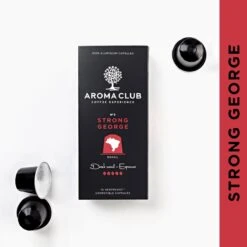 Aroma Club - Nespresso Compatible Capsules (120 St.) - No. 3 Strong George - Intensiteit 5/5 - Espresso - 100% Aluminium Koffiecups 12 Aroma Club - Nespresso Compatible Capsules (120 St.) - No. 3 Strong George - Intensiteit 5/5 - Espresso - 100% Aluminium Koffiecups -Koffieproducten 1200x1200 16