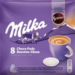 Senseo Milka Pads - 4 X 8 Pads - Warme Chocolademelk 13 Senseo Milka Pads - 4 X 8 Pads - Warme Chocolademelk -Koffieproducten 1200x1200 272