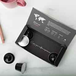 Aroma Club - Proefpakket Nespresso Compatible Capsules (100 St.) - 5 Smaken - Espresso & Lungo - 100% Aluminium Koffiecups -Koffieproducten 1200x1200 51