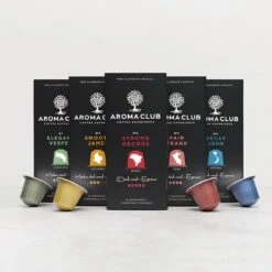 Aroma Club - Proefpakket Nespresso Compatible Capsules (100 St.) - 5 Smaken - Espresso & Lungo - 100% Aluminium Koffiecups -Koffieproducten 1200x1200 55