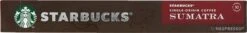 Starbucks By Nespresso Sumatra Espresso Dark Roast Capsules - 120 Koffiecups -Koffieproducten 1200x159 1
