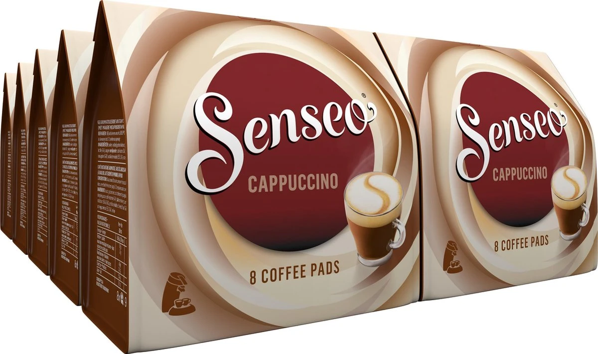Senseo Cappuccino Koffiepads - 2/9 Intensiteit - 10 X 8 Pads 3 Senseo Cappuccino Koffiepads - 2/9 Intensiteit - 10 X 8 Pads