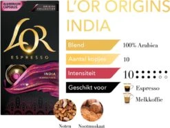 L'OR Espresso Origins India (10) - 10 X 10 Koffiecups 12 L'OR Espresso Origins India (10) - 10 X 10 Koffiecups -Koffieproducten 1200x902