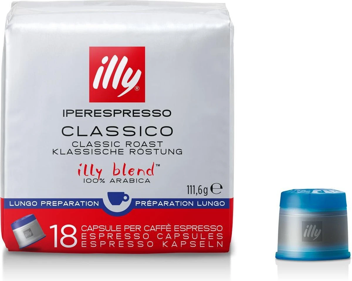 Illy - Iperespresso Koffie Home Classico Lungo 6 X 18 Capsules 5 Illy - Iperespresso Koffie Home Classico Lungo 6 X 18 Capsules - Afbeelding 3
