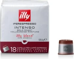 Illy - Iperespresso Koffie Home Intenso 6 X 18 Capsules 9 Illy - Iperespresso Koffie Home Intenso 6 X 18 Capsules -Koffieproducten 1200x957 2