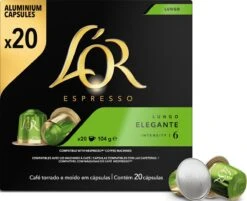 L'OR Lungo Elegante Koffiecups - Intensiteit 6/12 - 10 X 20 Capsules 16 L'OR Lungo Elegante Koffiecups - Intensiteit 6/12 - 10 X 20 Capsules -Koffieproducten 1200x975 3