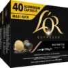 L'OR Espresso Ristretto Koffiecups - Intensiteit 11/12 - 4 X 40 Capsules 1 L'OR Espresso Ristretto Koffiecups - Intensiteit 11/12 - 4 X 40 Capsules -Koffieproducten 1200x984 1