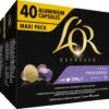 L'OR Lungo Profondo Koffiecups - Intensiteit 8/12 - 4 X 40 Capsules 1 L'OR Lungo Profondo Koffiecups - Intensiteit 8/12 - 4 X 40 Capsules -Koffieproducten 1200x984