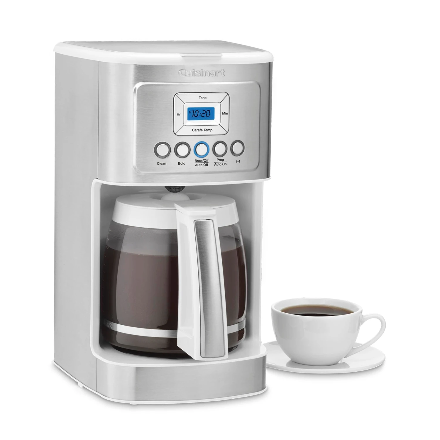Cuisinart 14-Cup PerfecTemp Programmable Coffeemaker (White) 4 Cuisinart 14-Cup PerfecTemp Programmable Coffeemaker (White) - Afbeelding 2