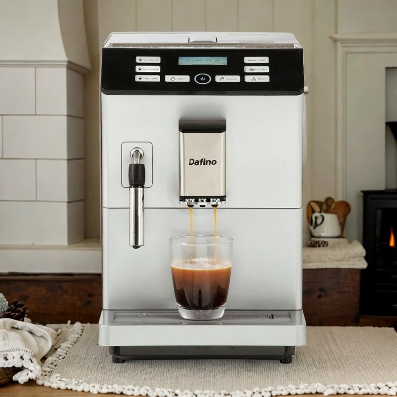 15 Bar Fully Automatic Freshly Ground Coffee Machine With Fancy And Black Coffee, Double Boilers, Bevel Gear Grinder System 4 15 Bar Fully Automatic Freshly Ground Coffee Machine With Fancy And Black Coffee, Double Boilers, Bevel Gear Grinder System - Afbeelding 2