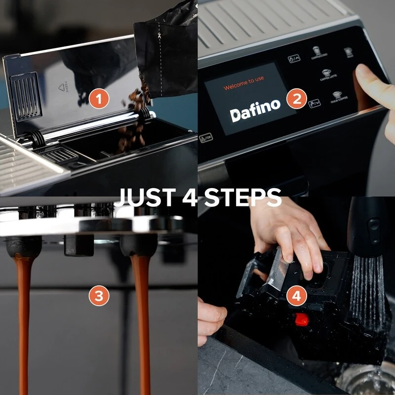 15 Bar Fully Automatic Freshly Ground Coffee Machine With Fancy And Black Coffee, Double Boilers, Bevel Gear Grinder System 8 15 Bar Fully Automatic Freshly Ground Coffee Machine With Fancy And Black Coffee, Double Boilers, Bevel Gear Grinder System - Afbeelding 6