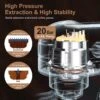 20 Bar High-Performance Espresso Machine With Detachable Water Tank And Thermo Block System -Koffieproducten 20 Bar High Performance Espresso Machine with Detachable Water Tank and Thermo Block System