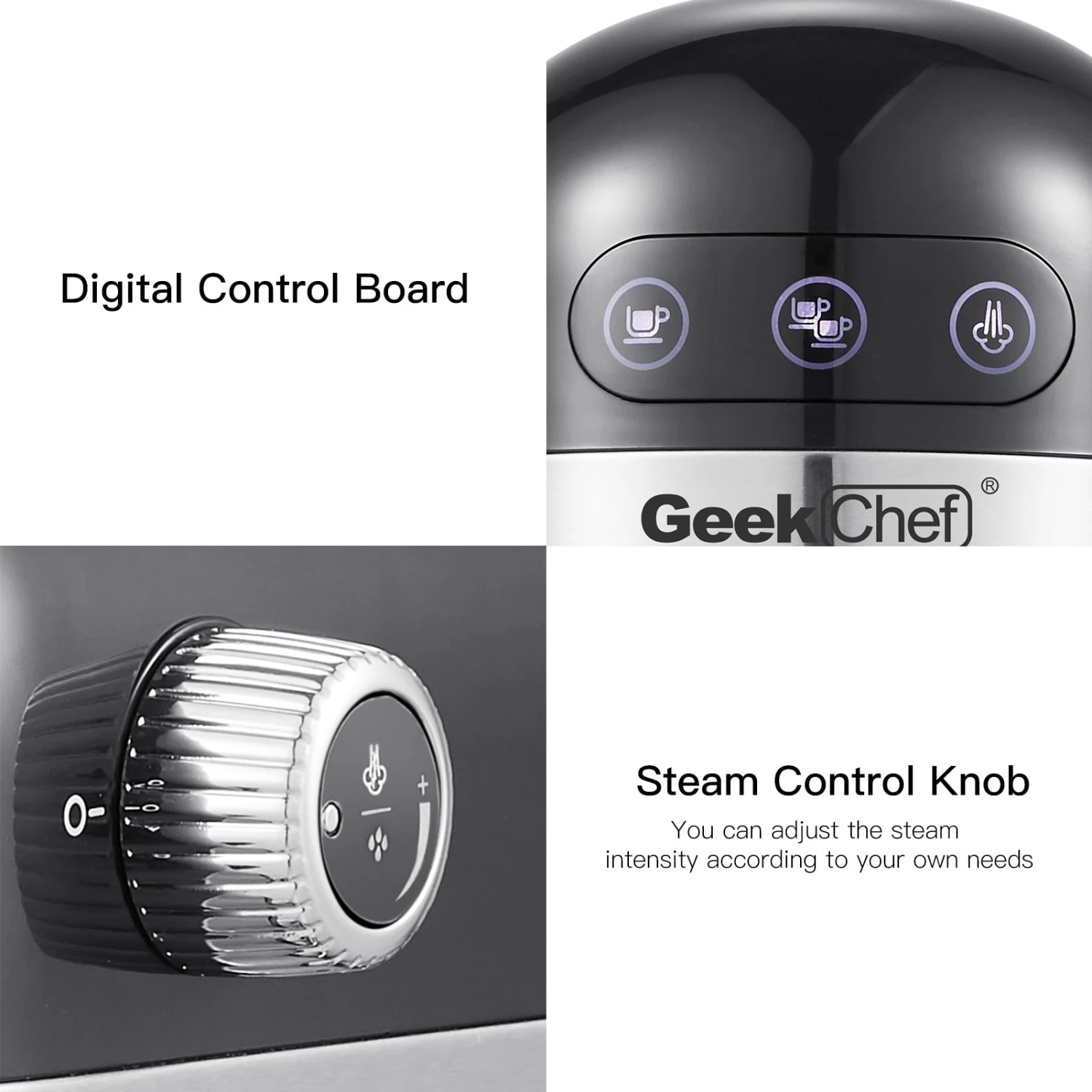 20 Bar High-Performance Espresso Machine With Detachable Water Tank And Thermo Block System 8 20 Bar High-Performance Espresso Machine With Detachable Water Tank And Thermo Block System - Afbeelding 7