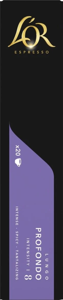 L'OR Lungo Profondo Koffiecups - Intensiteit 8/12 - 10 X 20 Capsules 20 L'OR Lungo Profondo Koffiecups - Intensiteit 8/12 - 10 X 20 Capsules -Koffieproducten 253x1200 8