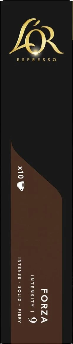 L'OR Espresso Forza Koffiecups - Intensiteit 9/12 - 10 X 10 Capsules 19 L'OR Espresso Forza Koffiecups - Intensiteit 9/12 - 10 X 10 Capsules -Koffieproducten 255x1200 8