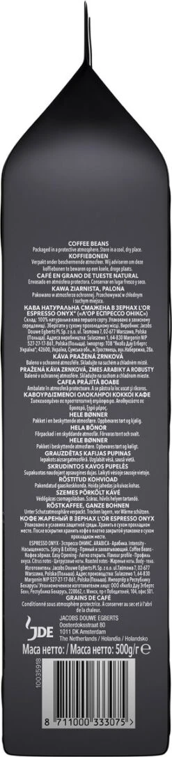 L'OR Espresso Onyx Koffiebonen (12) - 4 X 500 Gram -Koffieproducten 273x1200