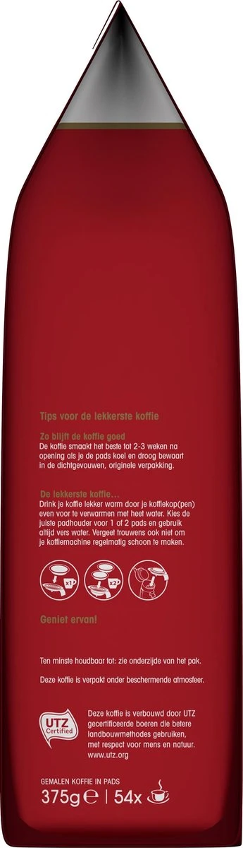 Douwe Egberts Aroma Rood Koffiepads - 4 X 54 Pads 7 Douwe Egberts Aroma Rood Koffiepads - 4 X 54 Pads - Afbeelding 5