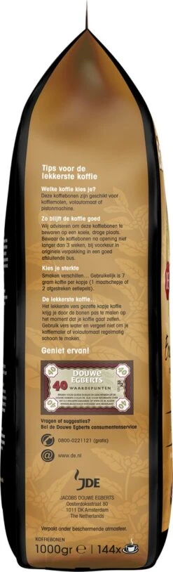 Douwe Egberts Excellent Gold Koffiebonen - 5/9 Intensiteit - 4 X 1kg 11 Douwe Egberts Excellent Gold Koffiebonen - 5/9 Intensiteit - 4 X 1kg -Koffieproducten 364x1200 7