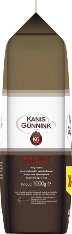 Kanis & Gunnink Medium Roast Koffiebonen - 4 X 1000 Gram - Voordeelverpakking 11 Kanis & Gunnink Medium Roast Koffiebonen - 4 X 1000 Gram - Voordeelverpakking -Koffieproducten 369x1200