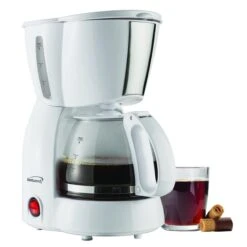 4 Cup Coffee Maker In White 9 4 Cup Coffee Maker In White -Koffieproducten 4 Cup Coffee Maker in White 3
