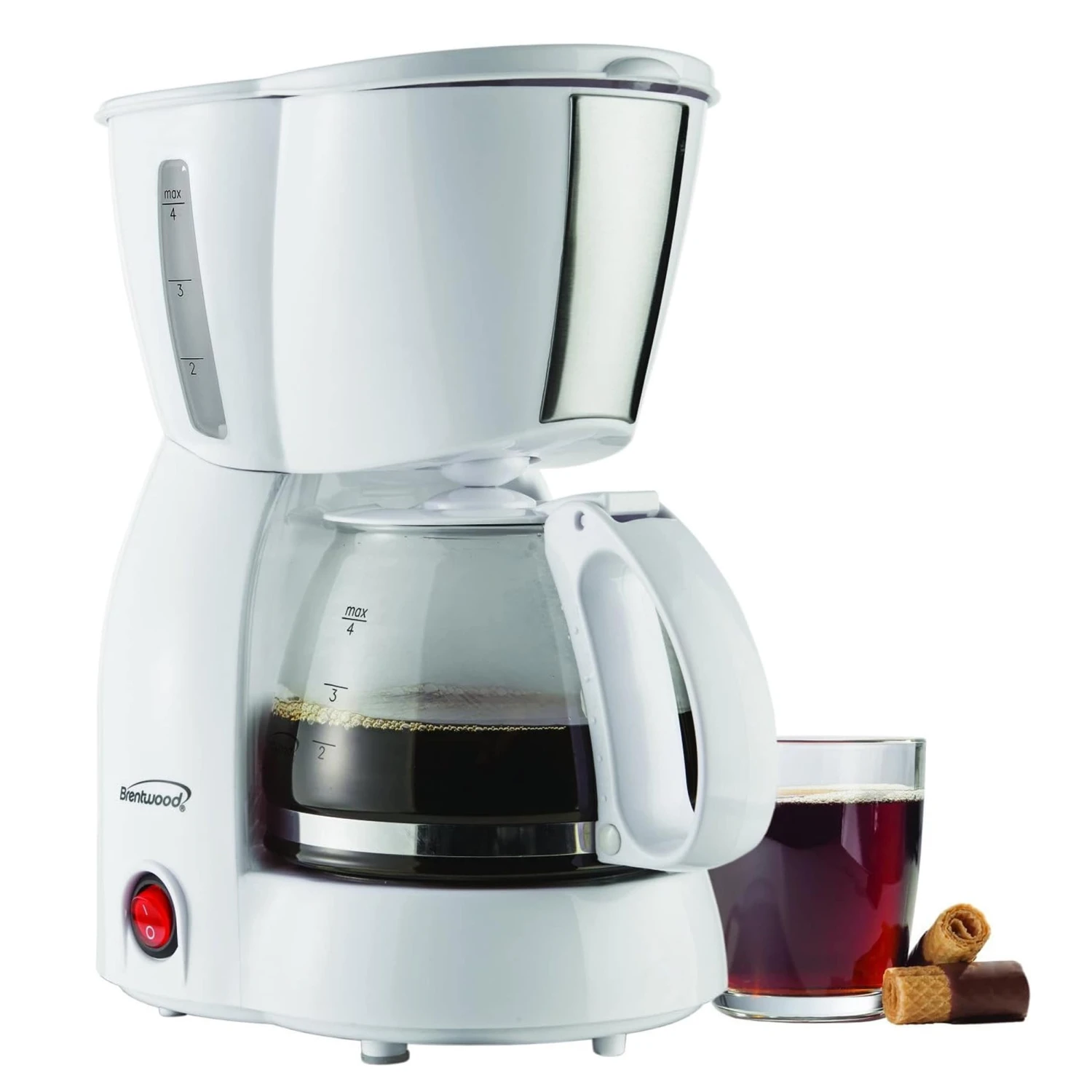 4 Cup Coffee Maker In White 6 4 Cup Coffee Maker In White - Afbeelding 4