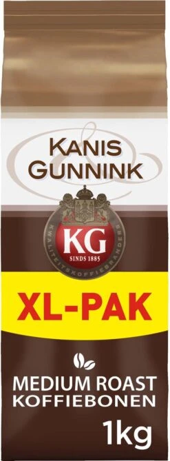 Kanis & Gunnink Medium Roast Koffiebonen - 4 X 1000 Gram - Voordeelverpakking 14 Kanis & Gunnink Medium Roast Koffiebonen - 4 X 1000 Gram - Voordeelverpakking -Koffieproducten 443x1200