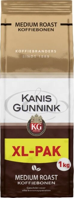 Kanis & Gunnink Medium Roast Koffiebonen - 4 X 1000 Gram - Voordeelverpakking 15 Kanis & Gunnink Medium Roast Koffiebonen - 4 X 1000 Gram - Voordeelverpakking -Koffieproducten 451x1200