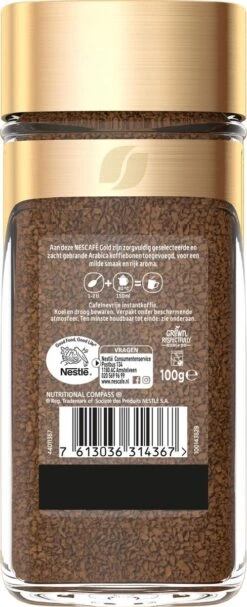 Nescafé Gold Decafé Oploskoffie - 6 Potten à 100 Gram -Koffieproducten 488x1200