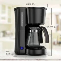 5-Cup Coffee Maker, Compact Design, Black 10 5-Cup Coffee Maker, Compact Design, Black -Koffieproducten 5 Cup Coffee Maker2C Compact Design2C Black 3